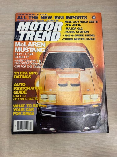 Motor trend december 1980 - december,