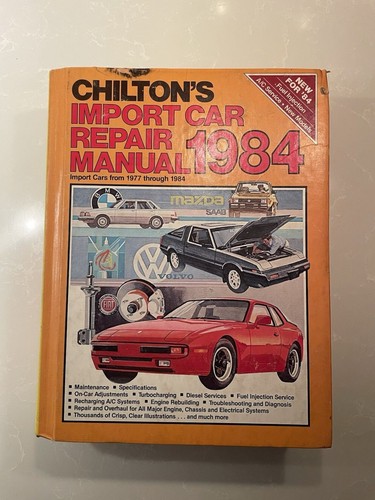 Chilton 1984 import car - chilton’s,
