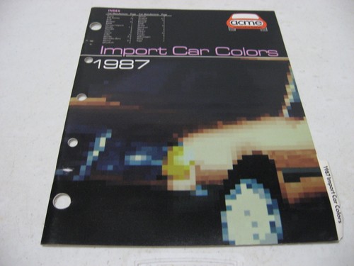 1987 acme import - acme, colors