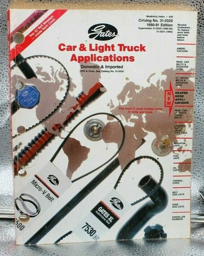 1990 gates catalog car - catalog, &