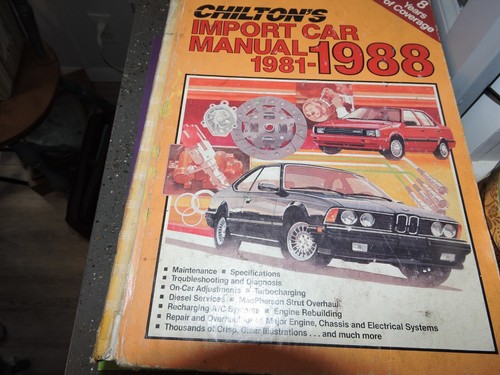 Chiltons import car manual - car,