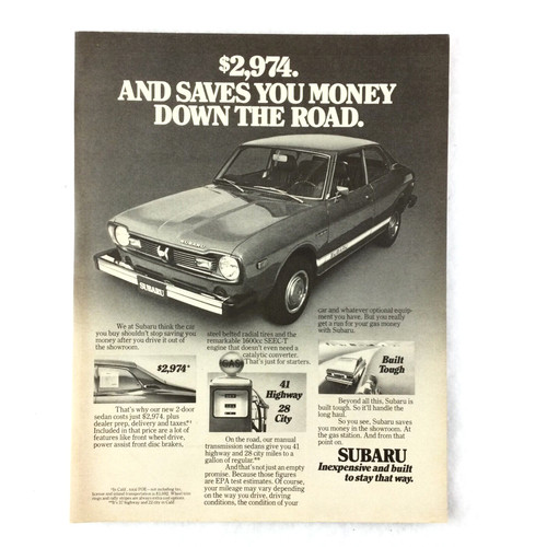 Subaru door sedan - sedan, 70s