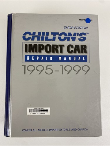 Chilton import car - import, repair
