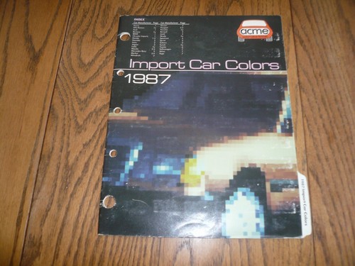 1987 import car - car, colors