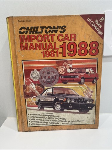 Chilton import car manual - chilton,