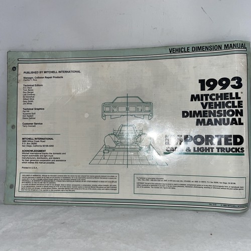 Mitchell auto body dimensions - auto,