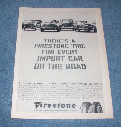 1960 firestone tires - firestone, vintage