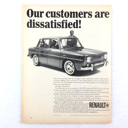 Renault vintage 1966 print - 8,
