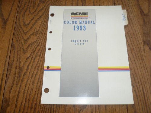 1993 import car colors - 1993,