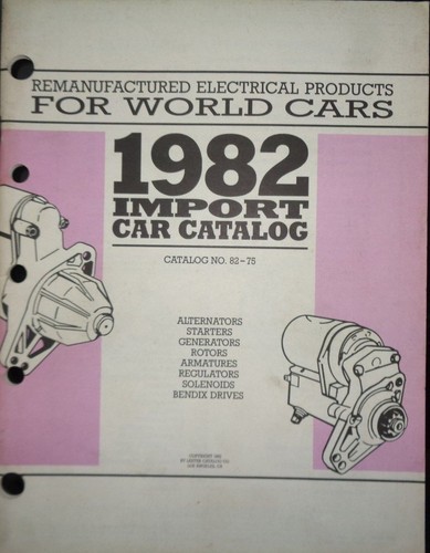1982 world cars - cars, remanufactured