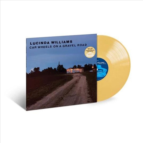 Car wheels gravel road - on,