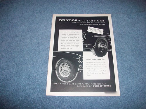 1955 dunlop high speed - dunlop, high-speed