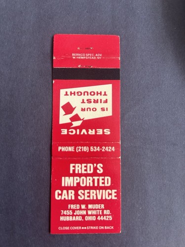 Vintage ohio matchbook - vintage,