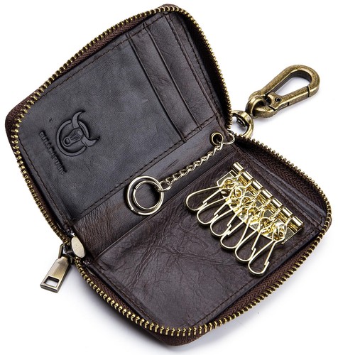 Mens genuine leather key - mens,