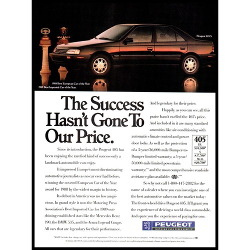 1989 peugeot 405s sports - 405s,