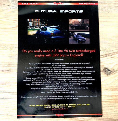 Futura imports lexus v300 - imports,