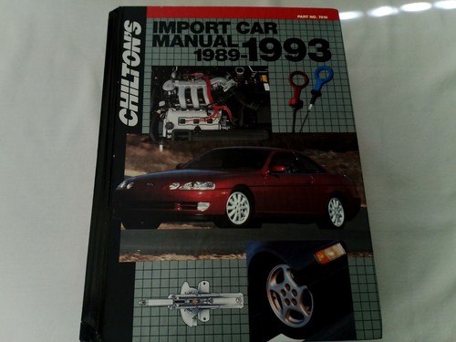 Chilton 1993 import car repair - import,
