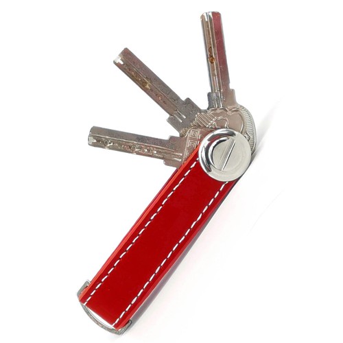 Compact leather key - leather, holder