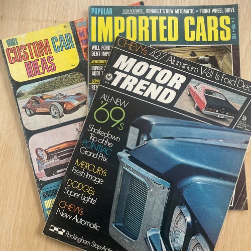 Lot vintage car magazine - car,