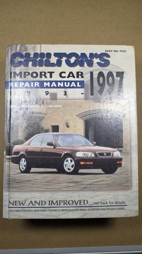 1993 1997 chilton import car - chilton's,