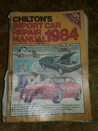 Vtg 1984 chiltons import - hc,